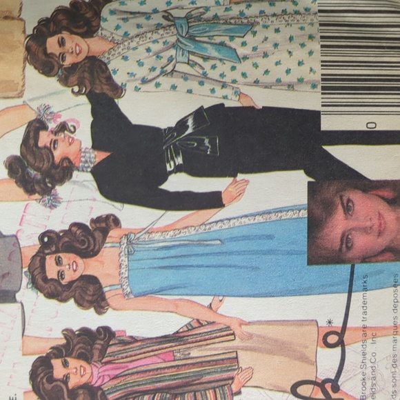 Vintage McCall's 8727 Brooke Shields Fashion Doll Clothing  Sewing Pattern - Picture 5 of 10